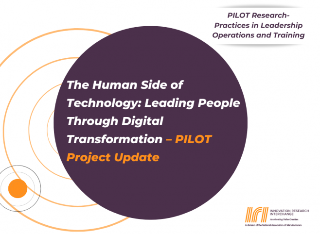 The Human Side of Technology Leading People Through Digital Transformation – PILOT Project Update Banner